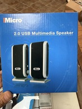 iMicro 2.0 USB Portable Speaker System SP-IMD168B Black USB Wired Volume Control picture