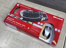 Microsoft Wireless Comfort Keyboard 4000 1045  Mouse & Receiver Vintage picture