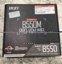 MSI ProSeries Motherboard AMD AM4 DDR4 PCIe 4.0 MicroATX B550M PRO-VDH WiFi New picture