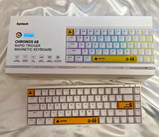 Syntech Chronos 68 Hall Effect Keyboard (White & Yellow + Outemu Sealed Switch) picture