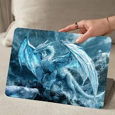 2Pcs Frost Dragon Rock Climbing Theme Scratch-Resistant Laptop Skin picture