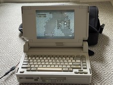 Compaq SLT 286 WORKING CF Disk + Coin Cell RTC Mod + Original Bag Floppy Works picture