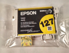 Genuine Epson 127 Yellow Ink Cartridge Standard Capacity - Brand New Sealed picture