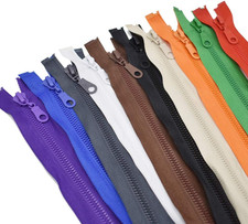 28 Inch 10Pcs #5 Separating Jacket Zippers for Sewing Coat Jacket Tape Zippers picture