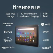🔥 Amazon Kindle Fire HD 8 Plus Tablet 8