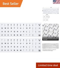Easy to Apply 2PCS English Keyboard Stickers - Stylish and Functional Upgrade picture