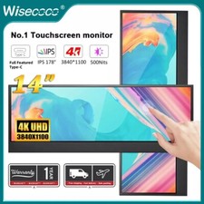14'' 3840X1100 4k IPS Touch Screen LCD Portable Gaming Monitor HDMI Input Port picture