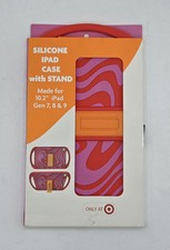 Kamotion Kids/Pre-Teen  iPad Case W/Handles & Stand(Gen 7, 8, & 9) Rd,Orng & Pnk picture