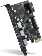 PCI-E x1 to USB 3.0 Expansion Card with 6 Ports and Internal 19-Pin Header picture