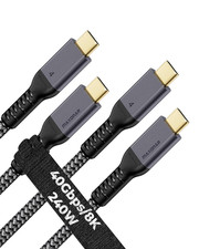 2-Pack USB4 for Thunderbolt 4 Cable, 40Gbps, 240W, 8K 3.3FT picture