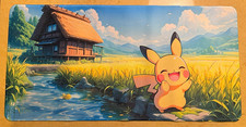 Pokémon Pikachu By Pond Japan Style Playmat Desk Mat 12 x 24 Mouse Pad  picture