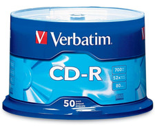 50 Pack Blank CD Recordable Disc Audio MP3 Data Storage Pictures Music Spindle picture