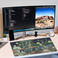 Cute Frog 4 in 1 Large Mouse Pad Set, Kawaii Extended Mouse Pad Set Desk Pad ... picture