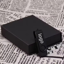 5pcs Custom Logo Rotate Flash Drives 32GB 64GB 128GB Memory Stick With box picture