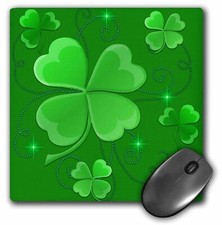 3dRose This design is of some lucky Shamrocks on a green background just in time picture