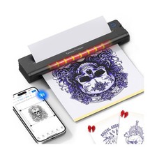 A41 Tattoo Transfer Printer, Wireless Tattoo Printer Machine with 10pcs Paper... picture