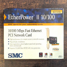 SMC EtherPower II 10/100 PCI RJ-45 Fast Ethernet 100 Mbps Network Card SMC9432TX picture