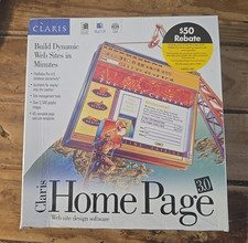 Claris Home Page 3.0 – Vintage Web Design Software CD-ROM – Sealed picture