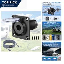 Starlink Wall Pass Through Kit Waterproof RJ45 Socket for V5 Gen3/4/4X Dish picture