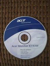 Acer Monitor X193W Manual CD, Users Manual, Acrobat reader picture