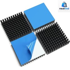 4PCS 40mm Aluminum Heatsink 40x40x11mm + Thermal Conductive Adhesive Tape, He... picture