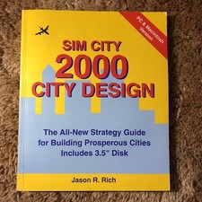 Sim City 2000 City Design Book & Software By Jason R. Rich 3.5” (Compute, 1994) picture