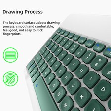 Smart Wireless Bluetooth Keyboard LED Rechargeable For Computer Taptop Macbook picture