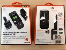 Griffin PowerDuo Reserve Car/Wall Charger/Backup Battery iPhone 4S 4 3G 3GS iPod picture