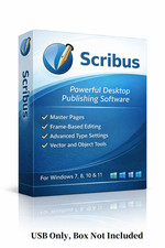 Scribus Desktop Publishing Pro Software for Windows 2026 | Print Design on USB picture