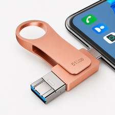 512GB 4‑in‑1 OTG Flash Drive  Swivel Multi‑Interface Memory Stick for Tablet picture