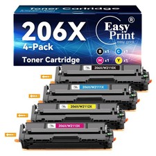 206X Compatible Toner 4 Pack w/ Chip for HP Color LaserJet M255dw M283fdw M282nw picture