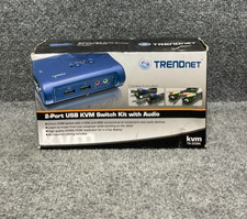 TRENDnet TK-209K 2-Port USB KVM Switch Kit with Audio Used picture