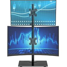 WALI Vertical Dual Monitor Stand Stack Monitor Mount for 2 Screens Up to 27 I... picture