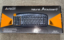 NEW (Distressed Box0  A4Tech Left Handed Ergonomic Black Wired Keyboard picture