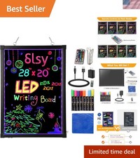 24''x16'' Illuminated LED Writing Board - Erasable Neon Sign for All Occasions picture