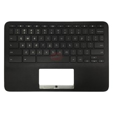 Laptop Palmrest Upper Case with US Keyboard NO Touchpad Replacement for HP Ch... picture