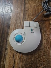 Vintage Logitech T-CD2-6F Wired Trackball Trackman Stationary Mouse PS2 picture