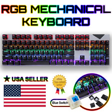 Mechanical LED Keyboard Blue Switch RGB Gaming Keyboard🎆🎇Better than RedDragon picture
