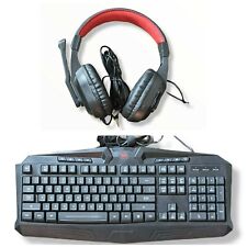 Redragon Gaming Headphones & Keyboard Combo RGB Backlight Wired S101 Black picture