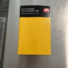 ATI All-In-Wonder / All-In-Wonder Pro Installation & Setup User Guide picture