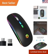 Revolutionary 2.4G Wireless Optical Mouse - LED Backlit & Ambidextrous Design picture