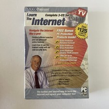 Video Professor Learn The Internet, 3 CD Set, Sealed picture