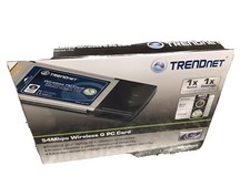 Trendnet TEW-421PC 54Mbs wireless G pc card 710931502503 sealed new in box picture