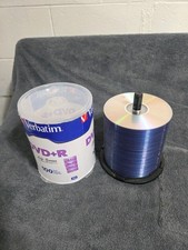Verbatim 16X 4.7GB Logo Top Blank DVD-R Recordable Disc Media - 76 Pack picture