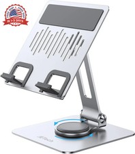 Tablet Stand, Adjustable Swivel Desktop Holder with 360 Degree Rotating B picture