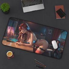 Anime Girl XXL Gaming Mouse Pad PC Gamer Desk Mat Cute Ass Kawaii Tcg Playmat picture