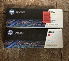 HP W2023A & W2022A (414A) Magneta & Yellow Toner Cartridge - NIB picture