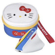 Sanrio Hello Kitty Vertical Wireless Silent Mouse Rechargeable + Pouch Set picture