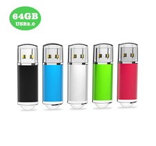5pcak 64GB USB 2.0 Flash Drive Thumb Drive Memory Stick Jump Drive USB 2.0 Drive picture