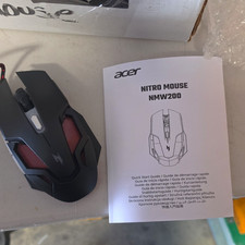 Acer Nitro NMW200 Wired USB Optical Gaming Mouse 4000 DPI 4-Button Black/Red picture